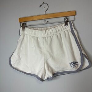 Brandy Melville John Galt Hawaii USA sweat shorts White Gray Women's Shorts